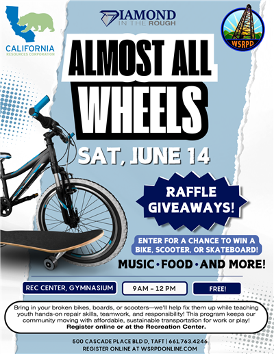 Flyer for the Almost All Wheels Program Flyer for the Almost All Wheels Program