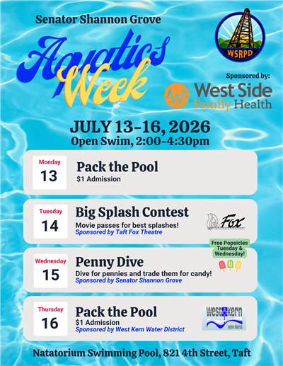 Flyer for Aquatics Week 2026 Flyer for Aquatics Week 2026