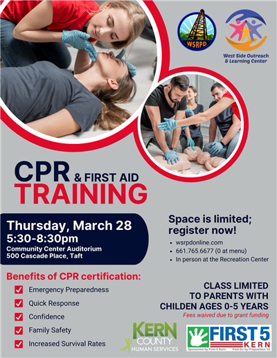 Flyer for Parent CPR Training