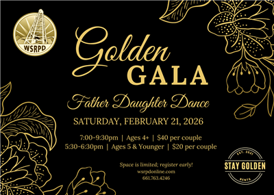 Flyer with information on the Father Daughter Dance to be held Saturday, February 21, 2026