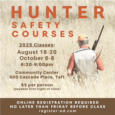 Hunters Safety August October 2025