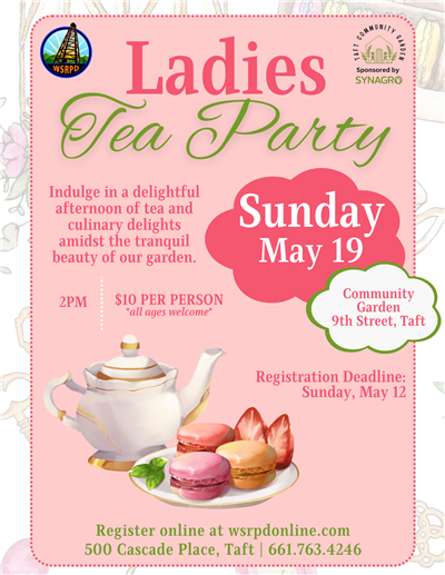 Flyer for Ladies Tea Party