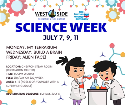 Flyer describing Science Week