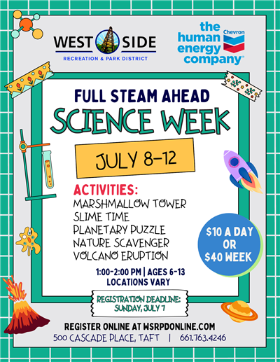 Flyer for Science Week