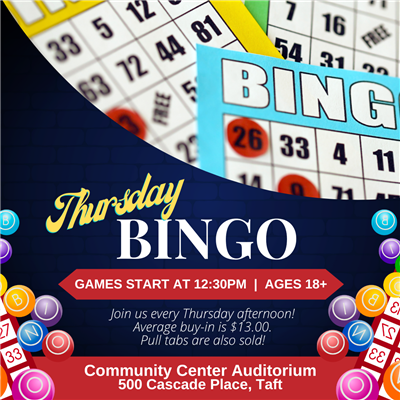 Flyer for Thursday Bingo