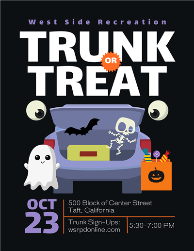 Flyer for Trunk or Treat 2023